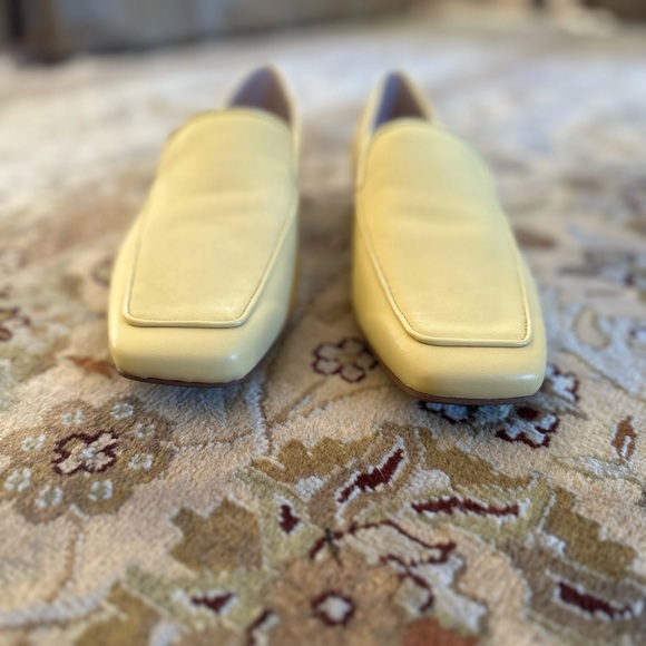 Franco Sarto Women’s Avery 2 Loafers Light Yellow Raffia Size 9.5 Square Toe - Picture 13 of 15